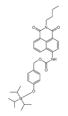 4-((triisopropylsilyl)oxy)benzyl (2-butyl-1,3-dioxo-2,3-dihydro-1H-benzo[de]isoquinolin-6-yl)carbamate Structure