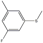 1-fluoro-3-methyl-5-methylsulfanylbenzene Structure