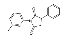 1-(6-methylpyridin-2-yl)-3-phenylpyrrolidine-2,5-dione Structure