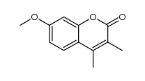 7-methoxy-3,4-dimethyl-coumarin结构式