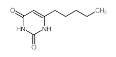 6-pentyl-1H-pyrimidine-2,4-dione结构式