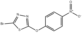 2-Bromo-5-(4-nitrophenoxy)-1,3,4-thiadiazole Structure