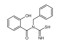 N-salicyloyl-N-benzylthiourea结构式