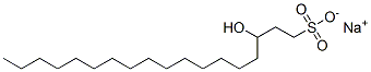 SODIUM 3-HYDROXY-1-OCTADECANESULPHONATE结构式