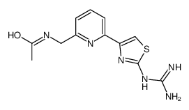 4-(6-(acetamidomethyl)pyridin-2-yl)-2-guanidinothiazole Structure