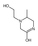 Piperazinone, 4-(2-hydroxyethyl)-5-methyl- (9CI) structure