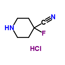 4-氟哌啶-4-甲腈盐酸盐结构式