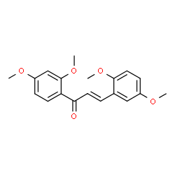 (2E)-1-(2,4-dimethoxyphenyl)-3-(2,5-dimethoxyphenyl)prop-2-en-1-one structure