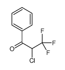 2-chloro-3,3,3-trifluoro-1-phenylpropan-1-one Structure