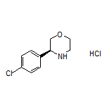 (S)-3-(4-Chlorophenyl)morpholine Hydrochloride Structure
