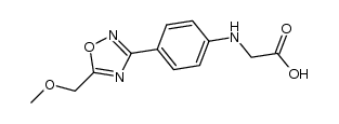 N-[4-(5-methoxymethyl-1,2,4-oxadiazol-3-yl)phenyl]glycine Structure