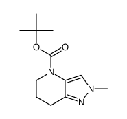 Tert-Butyl 2-Methyl-2,5,6,7-Tetrahydro-4H-Pyrazolo[4,3-b]Pyridine-4-Carboxylate structure