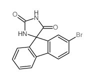 2-bromospiro[fluorene-9,4'-imidazolidine]-2',5'-dione Structure