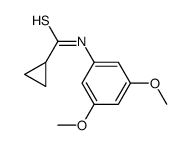 N-(3,5-dimethoxyphenyl)cyclopropanecarbothioamide结构式