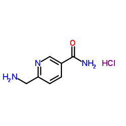 6-(Aminomethyl)nicotinamide hydrochloride (1:1) structure