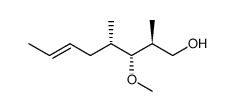 (6E)(2S,4S,3R)-3-methoxy-2,4-dimethyloct-6-en-1-ol Structure