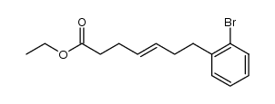 E-7-(2-bromophenyl)hept-4-enoic acid ethyl ester Structure