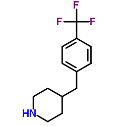 4-[4-(Trifluoromethyl)benzyl]piperidine Structure