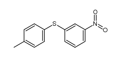 1-methyl-4-(3-nitro)-phenylsulfanyl-benzene结构式