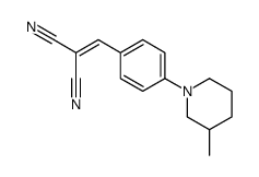 2-[[4-(3-methylpiperidin-1-yl)phenyl]methylidene]propanedinitrile结构式