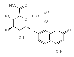 4-METHYLUMBELLIFERYL-BETA-D-GLUCURONIDE TRIHYDRATE Structure