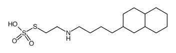 2-[4-(Decahydronaphthalen-2-yl)butyl]aminoethanethiol sulfate Structure