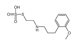 1-methoxy-2-[3-(2-sulfosulfanylethylamino)propyl]benzene结构式