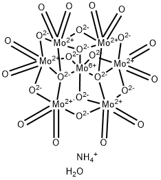 Ammonium molybdate (para) hydrate structure