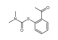 S-2-acetylphenyl N,N-dimethylcarbamothioate结构式