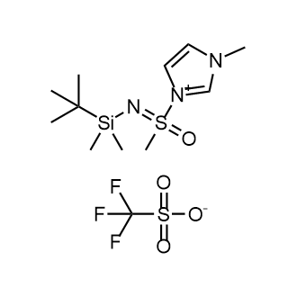 3-(N-(tert-Butyldimethylsilyl)-S-methylsulfonimidoyl)-1-methyl-1H-imidazol-3-ium trifluoromethanesulfonate picture