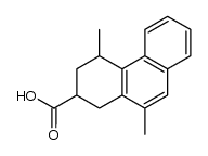 4,10-Dimethyl-2-carboxy-1,2,3,4-tetrahydro-phenanthren结构式