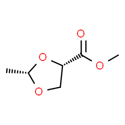 1,3-Dioxolane-4-carboxylicacid,2-methyl-,methylester,cis-()-(8CI)结构式