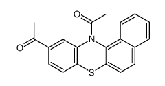 10,12-diacetyl-12H-benzo[a]phenothiazine Structure