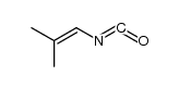 2-methyl-propenyl isocyanate结构式