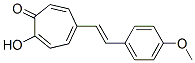 2-Hydroxy-5-(p-methoxystyryl)tropone Structure