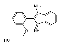 3-imino-2-(2-methoxyphenyl)inden-1-amine,hydrochloride Structure