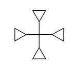 tricyclopropylmethylcyclopropane Structure