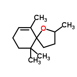 2,6,10,10-Tetramethyl-1-oxaspiro[4.5]dec-6-ene Structure