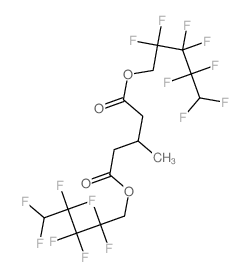 bis(2,2,3,3,4,4,5,5-octafluoropentyl) 3-methylpentanedioate structure