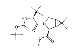 3-[2-(3-tert-butylureido)-3,3-dimethylbutyryl]-6,6-dimethyl-3-azabicyclo[3.1.0]hexane-2-carboxylic acid methyl ester structure