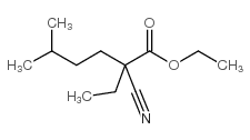 ETHYL 2-ETHYL-2-ISOAMYLCYANOACETATE结构式