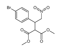 dimethyl 2-[1-(4-bromophenyl)-2-nitroethyl]propanedioate Structure