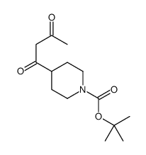 tert-butyl 4-(3-oxobutanoyl)piperidine-1-carboxylate Structure