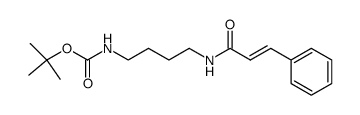 tert-butyl N-[4-(3-phenyl-prop-2-enoylamino)-butyl]carbamate Structure