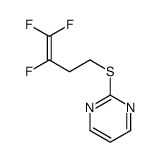 2-(3,4,4-trifluorobut-3-enylsulfanyl)pyrimidine结构式