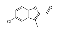 5-chloro-3-methylbenzo[b]thiophene-2-carboxaldehyde结构式