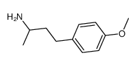 1(p-methoxyphenyl)-3-butylamine structure