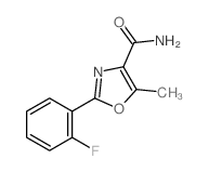 4-Oxazolecarboxamide,2-(2-fluorophenyl)-5-methyl-结构式