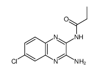 N-(3-amino-6-chloro-quinoxalin-2-yl)-propionamide结构式