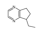 5-ethyl-6,7-dihydro-5H-cyclopentapyrazine结构式